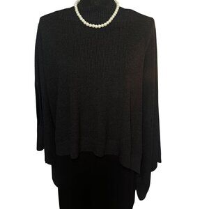 Lululemon Forward Flow Cape Women Athletic Cashmere Blend Knit Poncho Sweater